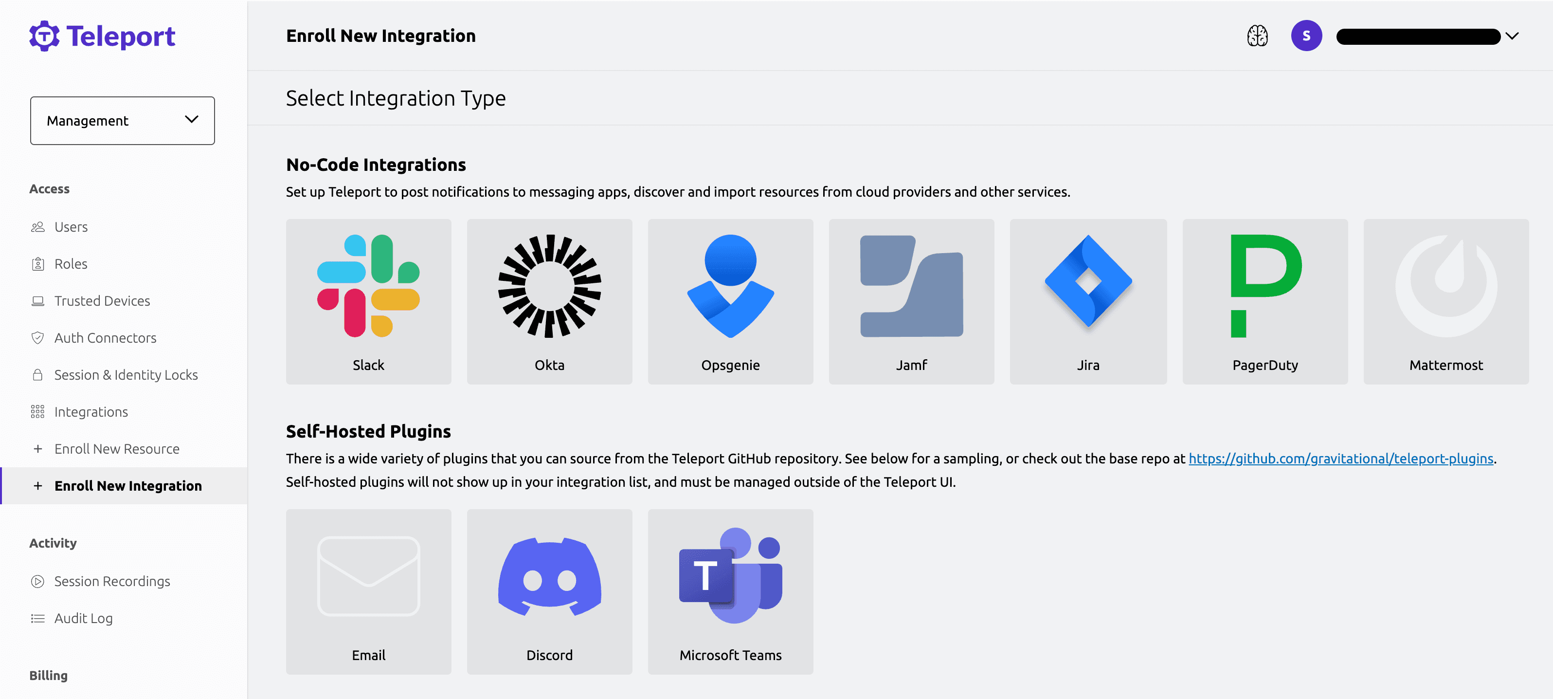 Select Jamf plugin